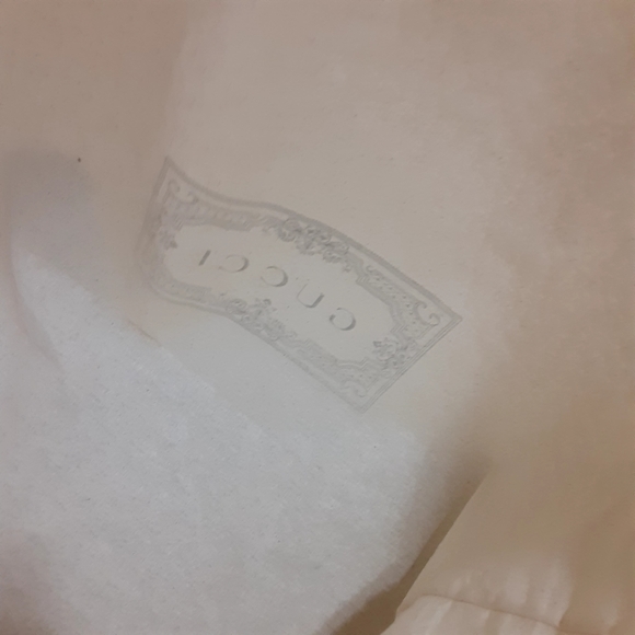 GUCCI Cotton Signature Drawstring Bag Protector - Picture 9 of 11